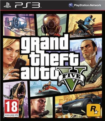 GTA 5 (GTA V) PS3 Grand Theft Auto voor PlayStation 3 -, Spelcomputers en Games, Avontuur en Actie, Vanaf 18 jaar, 1 speler, Ophalen of Verzenden