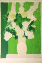Bernard Cathelin (1919-2004 - White Flowers