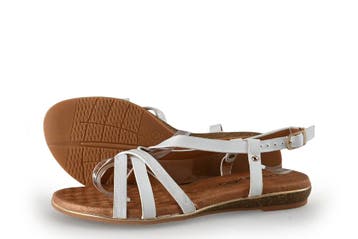 Manfield Sandalen in maat 36 Wit, Verzenden, Wit, Sandalen of Muiltjes, Zo goed als nieuw