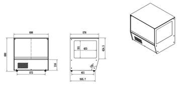 Koelvitrine 125L, Ophalen of Verzenden, Nieuw