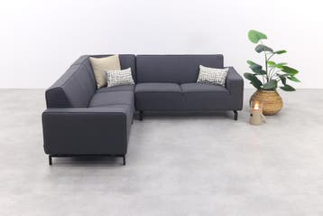 VDG Boavista Sunbrella hoekbank (3-delig) - Sooty, Verzenden, Nieuw, Overige materialen