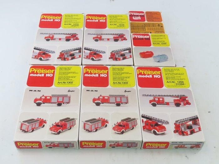 Preiser H0 - 1007/1244/1268/1270/1302 - Modeltreinvoertuigen, Hobby en Vrije tijd, Modeltreinen | H0