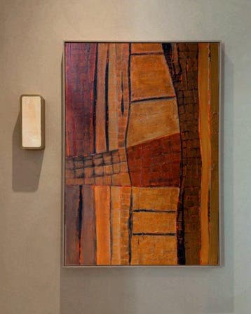 Laima Studio - AMBER COCOON - XL Abstract on 3D Canvas
