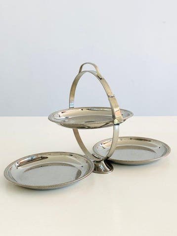 Alessi - Carlo Alessi - Dienblad - Mercurius - Staal