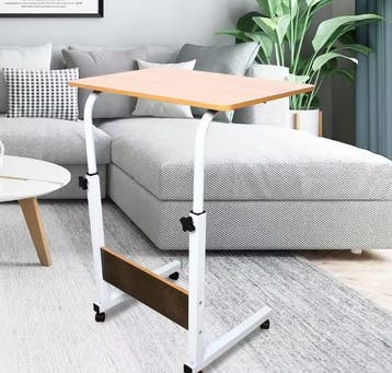 Mobiel Verstelbaar Laptopbureau met Wielen – Multifunctionee, Computers en Software, Laptoptafels, Verzenden, Nieuw
