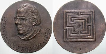 Bronzegussmedaille 1989 Bielefelder medaille 100 Geburtst..., Verzenden