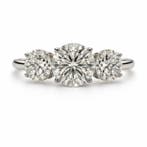 Zonder minimumprijs - Ring - 14 karaat Witgoud - 4.05ct. tw., Nieuw