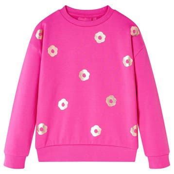 vidaXL Kindertrui 104 donkerroze, Verzenden, Nieuw