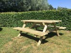 Picknicktafel Geïmpregneerd vurenhout Meerdere lengtes, Ophalen of Verzenden, Nieuw, Rechthoekig, Hout