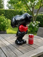 Beeld, black snoopy - 60 cm - polyresin