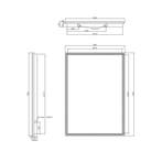 Quatro Led Spiegel 70X50Cm, Ophalen of Verzenden, Nieuw