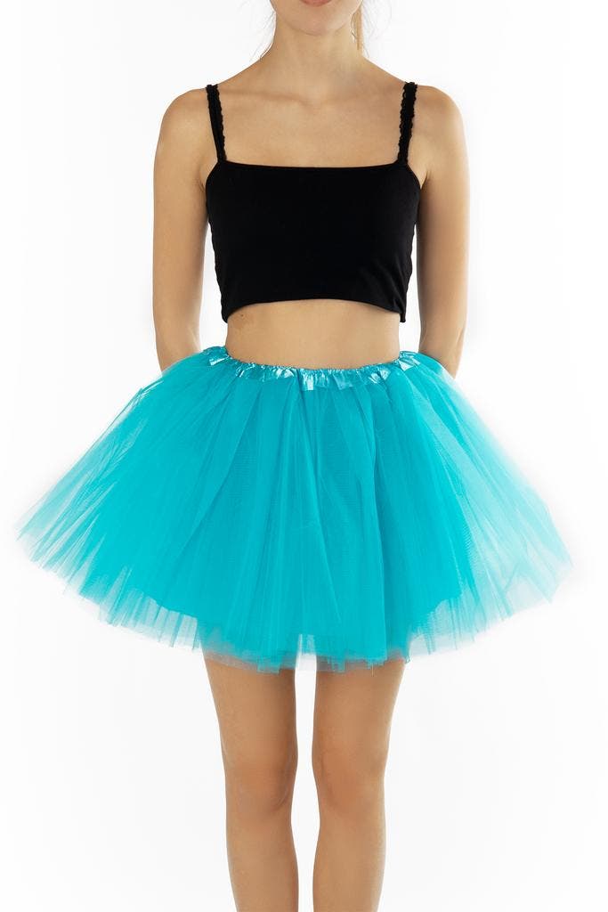 KIMU® Tutu Blauw Tule Rokje 98 104 110 116 Oceaan Blauwe Pet, Kinderen en Baby's, Carnavalskleding en Verkleedspullen, Meisje