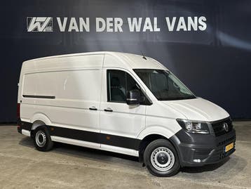 Volkswagen Crafter 2.0 TDI 141pk L3H3 L2H2 Euro6 Airco | Nav, Stof, Gebruikt, Volkswagen, Wit