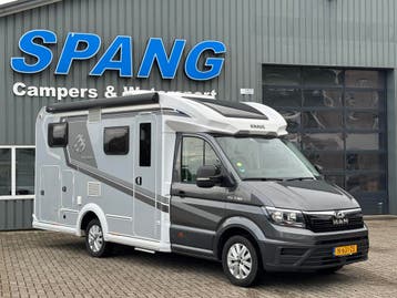 Knaus Van Ti 650 MEG Plus 22, 177pk, Automaat, Levelsysteem, Automaat, Ringverwarming, Elektrische ramen, 6 tot 7 meter