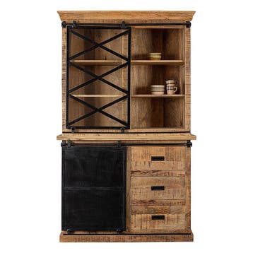 Buffetkast Mangohout Milan 120 X, Huis en Inrichting, Kasten | Buffetkasten, Verzenden, Nieuw, Overige houtsoorten, Industriële meubels