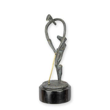 A MODERNIST BRONZE SCULPTURE OF A GOLFER (Interieur), Verzenden, Nieuw