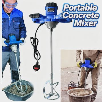 Krachtige Elektrische Betonmixer - 2600W, 6 Snelheden, M14 S, Verzenden, Nieuw