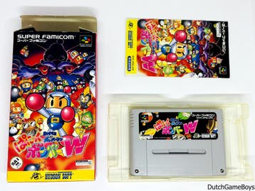 Super Famicom - Super Bomberman - Panic Bomber W, Spelcomputers en Games, Games | Nintendo Super NES, Verzenden, Gebruikt