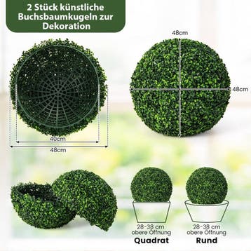 2dekans | Coast 2-serie buxus UV-resistente decoratieve, Ophalen of Verzenden, Zo goed als nieuw