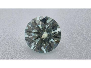 Veiling - Moissanite briljant 1 crt Light Blue ( GRA gecerti, Nieuw