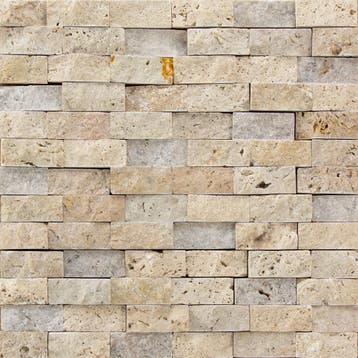 Natuursteen Slate mozaiek matten gekapt travertin 30x30 geel, Verzenden, Nieuw
