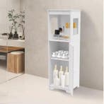 Badkamer Opbergkast met Deur en Planken – Smal Toiletmeubel, Verzenden, Nieuw