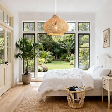Parrot Uncle Boho rotan hanglamp, 35 cm, natuurlijke bamboe, Verzenden, Zo goed als nieuw