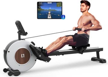 Roeimachine voor thuisgym, roeimachine met Bluetooth-app, ma, Verzenden, Zo goed als nieuw