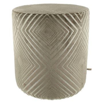 Poef Claudi Lobelle Dark Sand - Ø 42x48cm, Huis en Inrichting, Nieuw