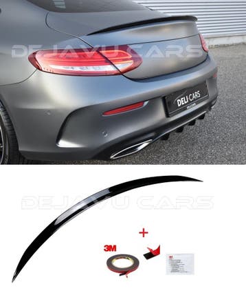 C63S AMG Look Achterklep spoiler voor Mercedes Benz C Klasse, Ophalen of Verzenden
