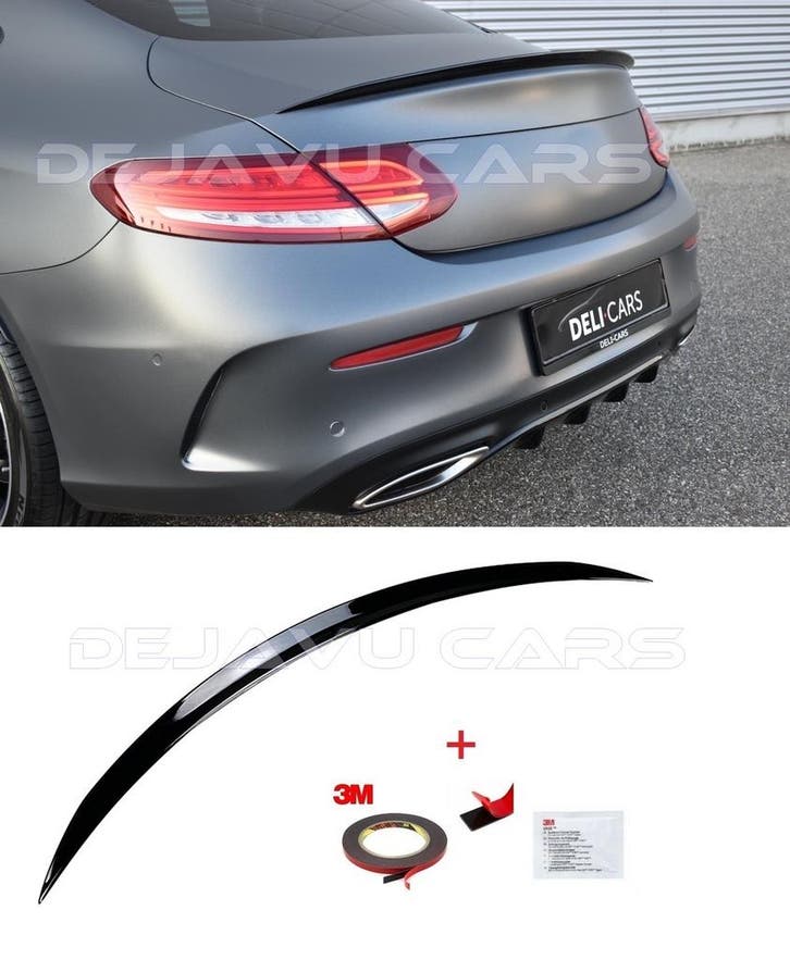 C63S AMG Look Achterklep spoiler voor Mercedes Benz C Klasse, Auto diversen, Tuning en Styling, Ophalen of Verzenden