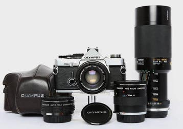 Tamron, Olympus OM-2n / Tamron 75-250mm Analoge camera, Nieuw