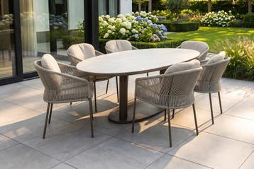 Taste Florence/Lecce organische tuinset voor 6 personen, Verzenden, Nieuw, Overige materialen, Tuinset