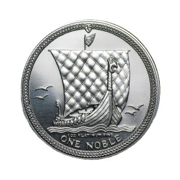 1 troy ounce platina Noble munt, Postzegels en Munten, Verzenden