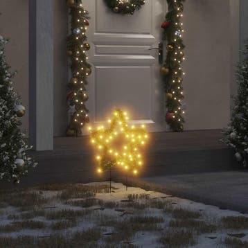 vidaXL Kerstverlichting ster 3 st met grondpinnen 50 LEDs, Diversen, Kerst, Verzenden, Nieuw