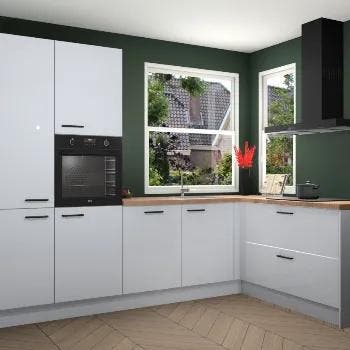 Sneeuwwitte hoogglans keuken Kotor 117616, Huis en Inrichting, Verzenden, Nieuw