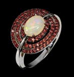 Zonder minimumprijs - Ring Argento 925, verguld witgoud -, Sieraden, Tassen en Uiterlijk, Ringen, Nieuw