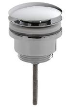 Luxe afvoerplug clickwaste 1 1/4 laag model, chroom -, Ophalen of Verzenden, Nieuw, Chroom, Wastafel