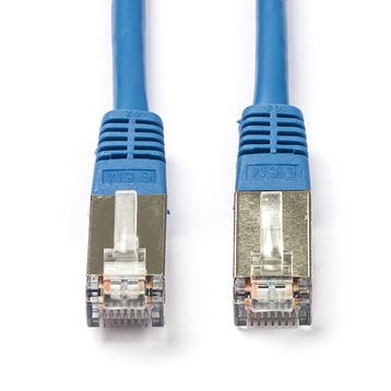 Netwerkkabel | Cat5e F/UTP | 20 meter (100% koper, Blauw), Verzenden, Nieuw