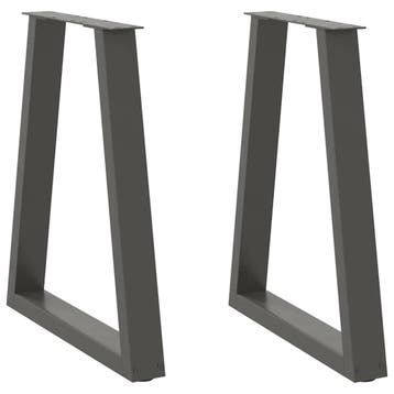 vidaXL Eettafelpoten 2 st V-vormig 50x(72-73,3) cm staal, Verzenden, Nieuw
