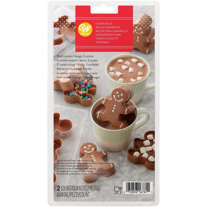 Wilton Plastic Bonbonvorm Choco Bomb Gingerbread Set/2, Hobby en Vrije tijd, Taarten en Cupcakes maken, Nieuw, Verzenden