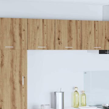 vidaXL Hangkast 2 pcs Ambachtelijke Eik en Wit 40 x 31 x 40, Verzenden, Nieuw, Bruin