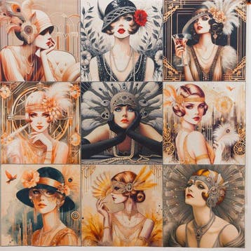 AA172 - Decoratief textiel Art Déco - Gatsby-stijl - 9