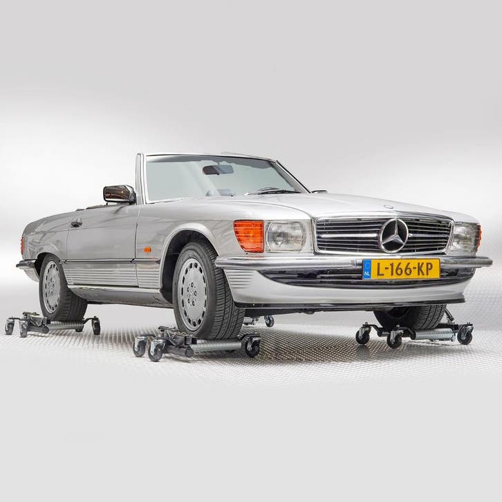 Datona Automovers hydraulisch - 4 stuks met opbergrek -, Auto diversen, Auto-accessoires, Nieuw, Ophalen of Verzenden