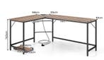 2dekans | Coast Hoekbureau L-vormig - 168 x 125 cm -, Ophalen of Verzenden, Zo goed als nieuw