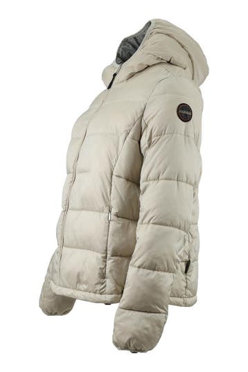 Napapijri Winterjas in maat L Beige, Napapijri, Verzenden, Zo goed als nieuw, Beige