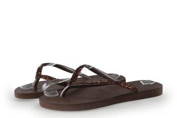 Havaianas Slippers Meisjes in maat 36 Bruin, Kinderen en Baby's, Verzenden, Jongen of Meisje, Schoenen, Zo goed als nieuw