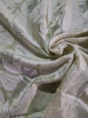 Hoogwaardige stof voor gordijnen met bloemmotief. - Textiel