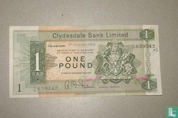Schotland 1 Pound - 1968, Verzenden, Overige landen, Los biljet