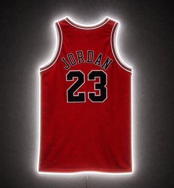 Jordan verlichte jersey - Lichtbord - plexiglas